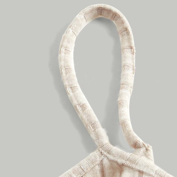 Shein MOD Beige Lettuce Trim Cami Crop Top NWT Size Medium - Picture 3 of 10